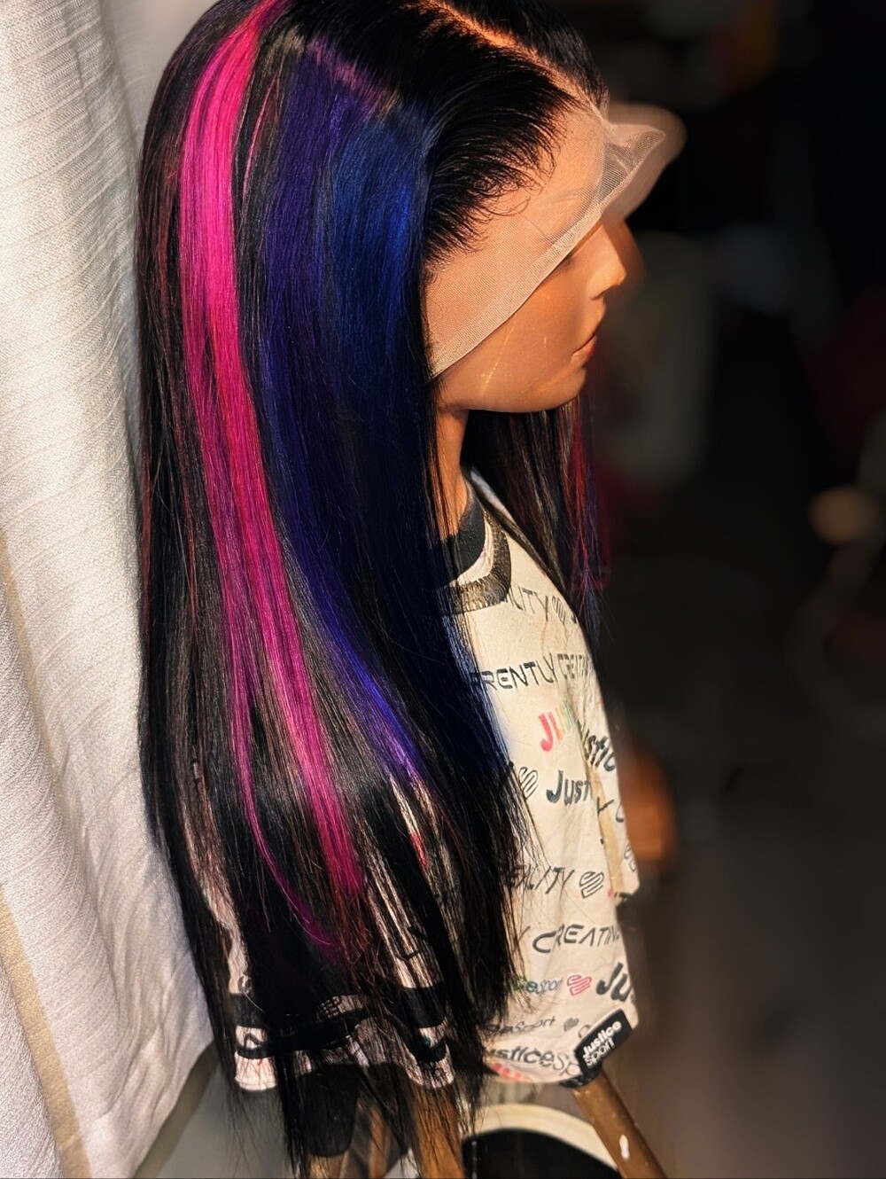 360 Human Hair Lace Frontal Colorful Wig - Picture 5 of 8